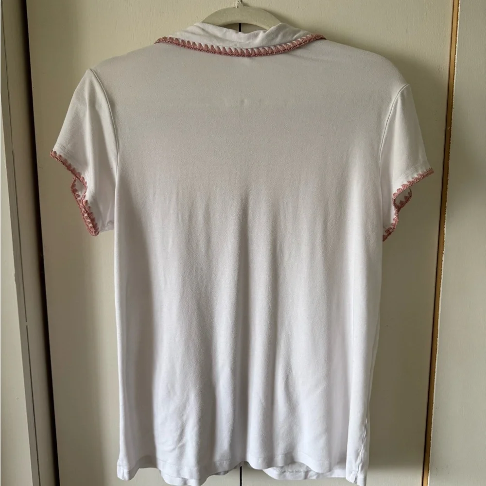 Frida TENCEL™ Modal Shortie Short PJ set in Ivory & Pink Size Small - Picture 8 of 12